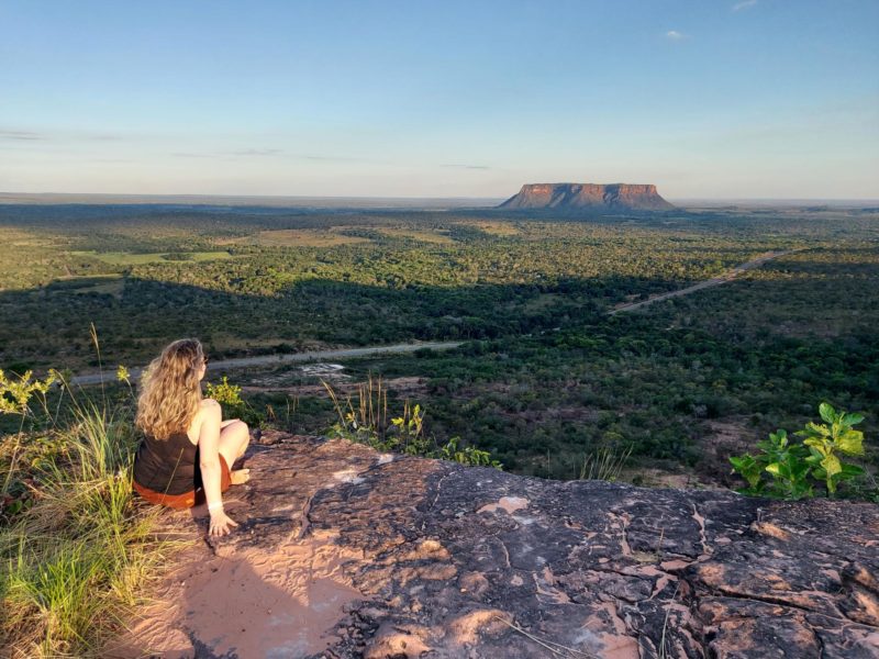 vista do morro do chapéu na chapada das mesas