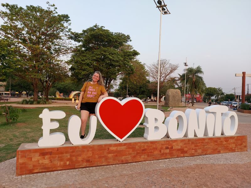 Letreiro no Centro de Bonito