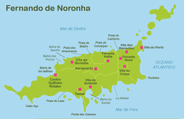mapa de noronha