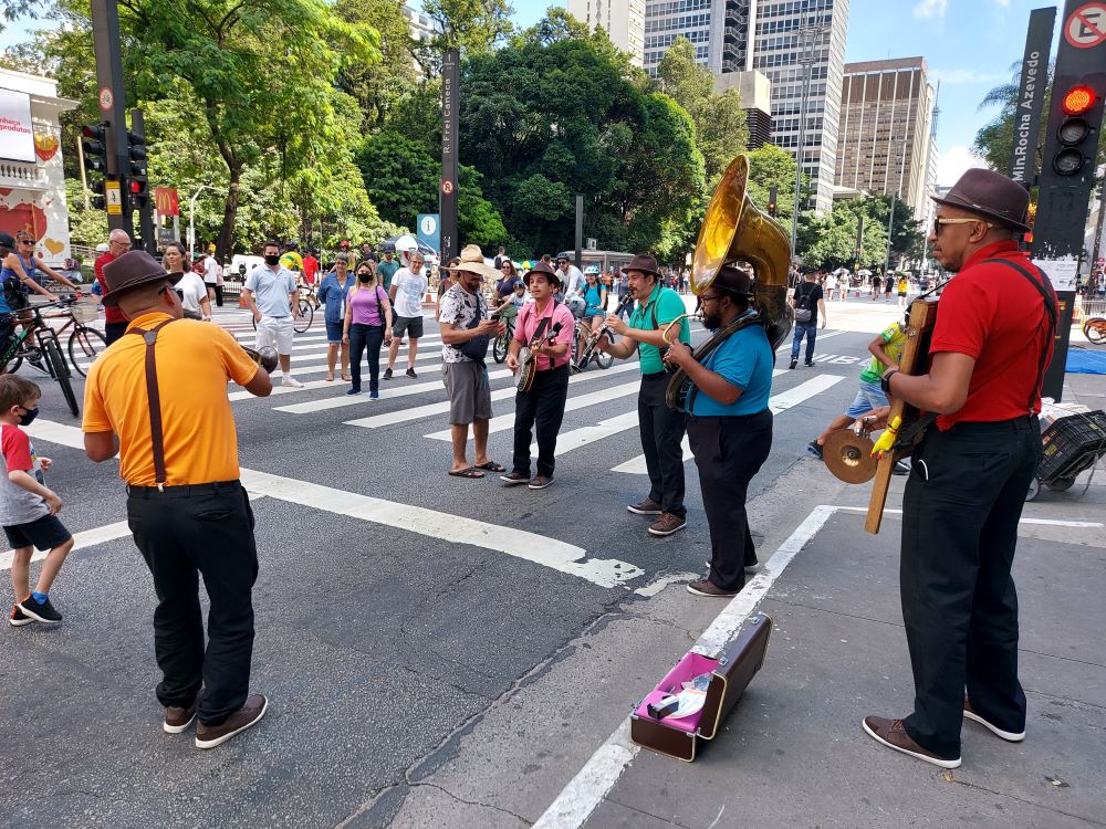 Avenida Paulista em São Paulo no domingo